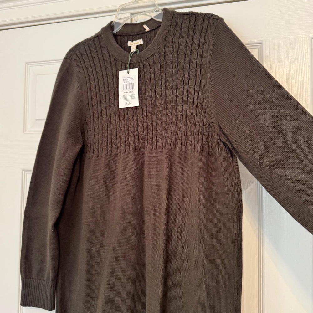 NWT Barbour Stitch Guernsey Dress Olive 14 - Picture 10 of 16